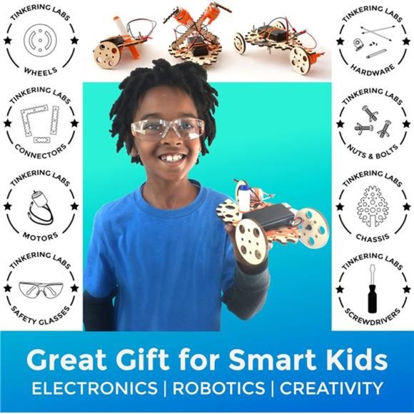 Robotics Engineering Kit | 50+ Parts | 10+ STEM Projects For Kids 8-12 - Picture 6 of 6